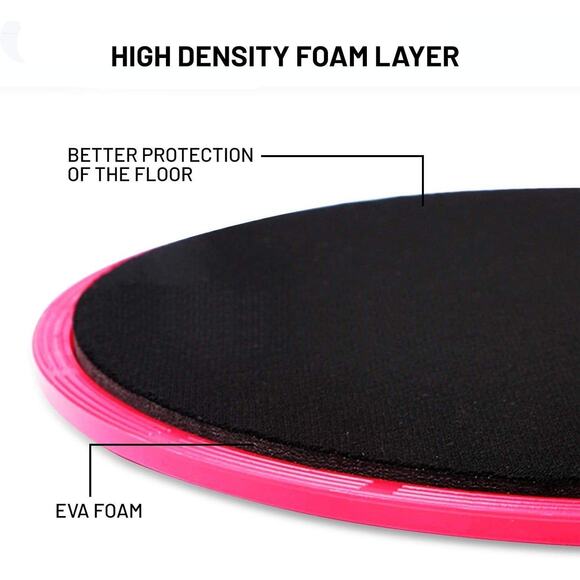 Resistance Bands Loop Mini Booty Bands and Core Sliders 7 Pieces Multicolor - Picture 6 of 10